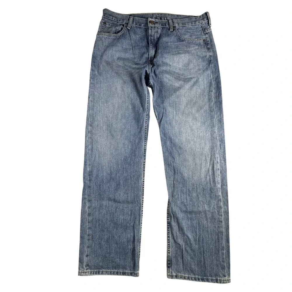 Levi's 569 Loose Straight Jeans Mens 34x32 Blue Denim 00569-1271 Relaxed Fit